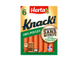 KNACKI®x6 Poulet Conservation Sans Nitrite