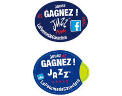 Les 2 stickers du jeu-concours Jazz™