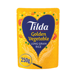 Tilda Golden Vegetable Long Grain Rice 250g