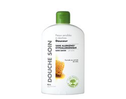 Douche Soin Douceur Sans savon Peaux sensibles à réactives Miel 400 ml 