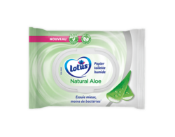Lotus papier toilette humide Natural Aloe