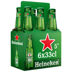 Heineken Bière boite relief 5° 6x33cl