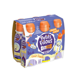 Yaourt à boire 6x100g Parfum Vanille