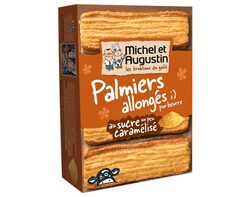 Palmiers allongés sucre caramelisé 120g 