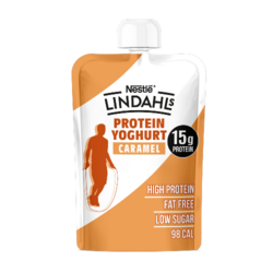 Lindahls Caramel Flavour High Protein Yoghurt Pouch 150g