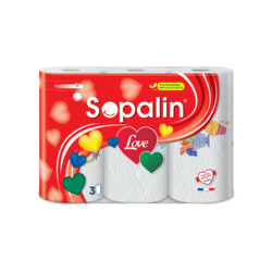 Sopalin Love x3 rouleaux classiques