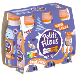 Petits Filous & Go Yaourts à boire Pêche 6x100g