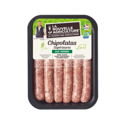 Chipolatas supérieures aux herbes x6 (330g)