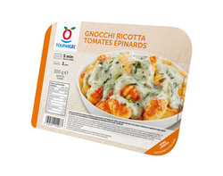 Gnocchi ricotta tomates épinards