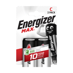 Energizer Max pack de 2 piles alcalines C
