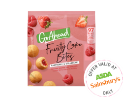 Fruity Cake Bites Raspberry & Strawberry 5x27.3g