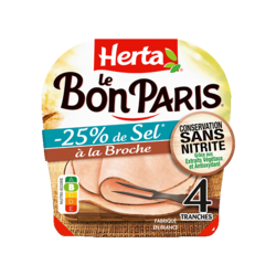 Le Bon Paris® à la broche Sel réduit* Conservation Sans Nitrite 4T