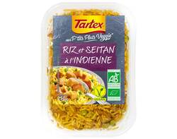 Riz et Seitan à l'Indienne