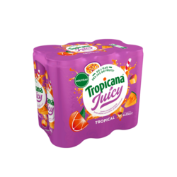 Tropicana Juicy Tropical canette 6x33cl