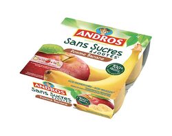 Sans Sucres Ajoutés Pomme Banane x4