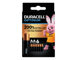 Duracell Optimum AA x6
