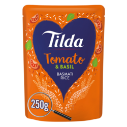 Tilda Microwave Tomato and Basil Basmati Rice 250g