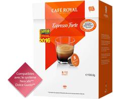 Capsules Café Royal Espresso Forte
*Cette marque est la propriété de tiers qui n’ont aucune relation avec Delica AG.