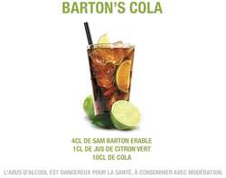 Un grand classique, le cocktail Barton's Cola