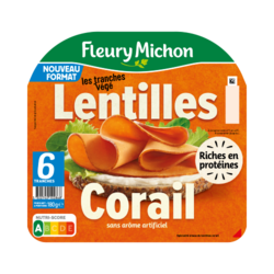 Tranches Végé Lentilles Corail (6 tranches)