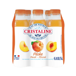 Cristaline au jus Pêche