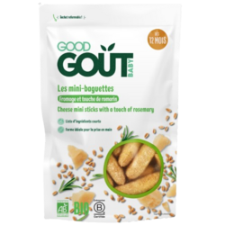 Mini-baguettes au fromage et au romarin 70g