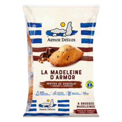 Madeleines Pépites de Chocolat et Graines de Sarrasin 264g