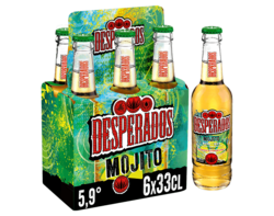 Desperados Mojito bière aromatisée tequila menthe citron 6x33cl 5.9°