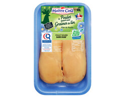 2 filets de poulet certifié nourri aux Graines de lin