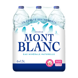 Eau minérale naturelle Mont Blanc - 6x1,5L