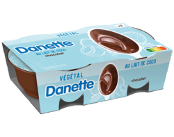 Danette Végétal x2 chocolat - Lait de Coco