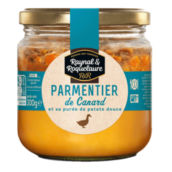 Parmentier de Canard, purée de patate douce 