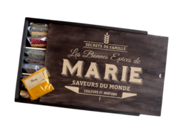 Grand Coffret les Bonnes Epices à personnaliser