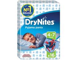 Sous-vêtements de nuit absorbants DRYNITES® garçon 4-7 ans (17-30kg)