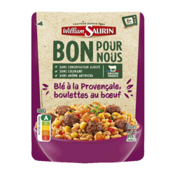 Blé à la provencale, boulettes au bœuf - 300g