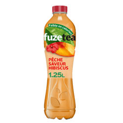 Fuze Tea pêche hibiscus bouteille 1,25L