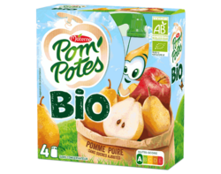 Pom'Potes® Bio Pomme Poire 4x90g