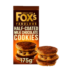 Fox's Biscuits Chunkie Half Coated Chocolate Cookies 175g
