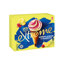 Sorbets citrons et framboises x6 - 438gr