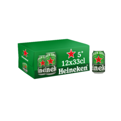 Heineken Bière blonde canette 12x33cl 5°