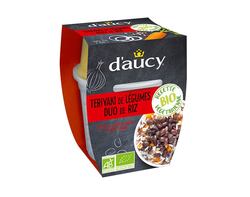 Teriyaki de légumes, duo de riz