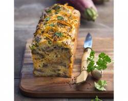 Recette de Cake aubergines & carottes 