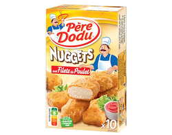 Nuggets aux filets de poulet 10 pièces environ