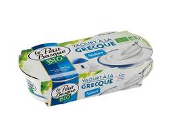 Yaourt à la grecque Bio nature 2x150g