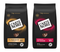 Lot 2 : un an de café avec les dernières innovations grains Carte Noire