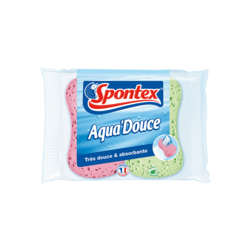 Eponge Aqua'Douce XL x2, douce et ergonomique