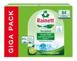 Tablettes vaisselle Citron Vert x64 lavages