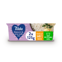 Tilda Pots Butter and Sea Salt Rice 2 x 125g