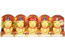 Lindt Mini Milk Chocolate Gold Bears 5x10g