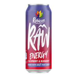 Rubicon Raw Energy Raspberry & Blueberry 500ml
